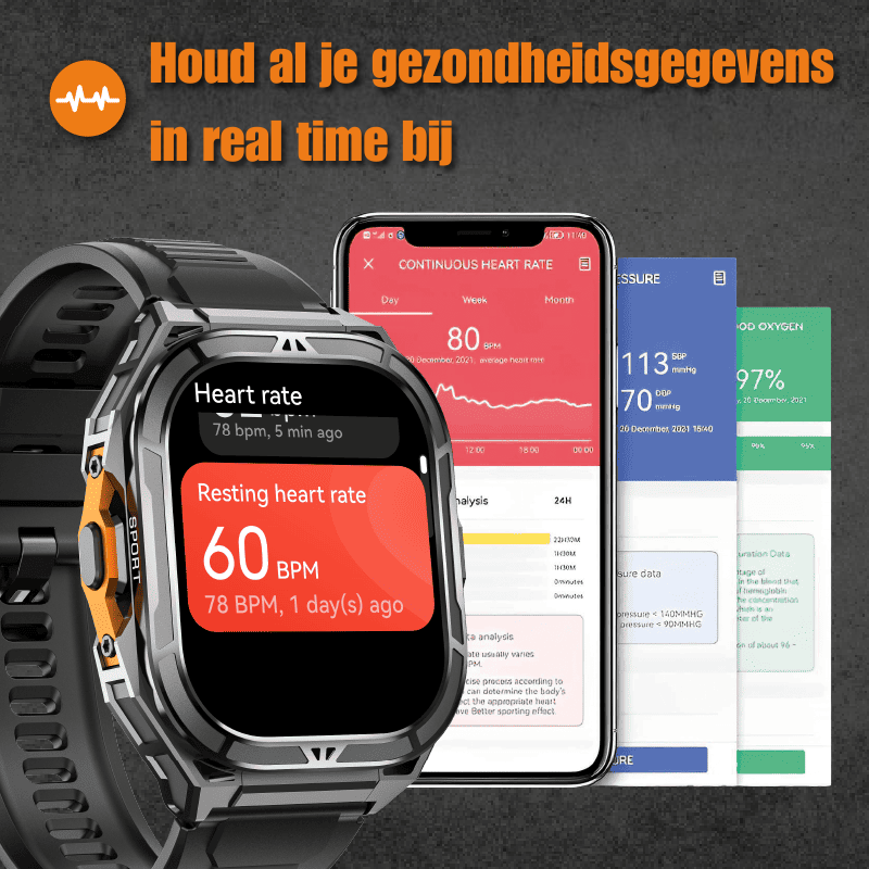 Thor - De meest robuuste smartwatch – StahlGear Thor - De meest robuuste smartwatch – StahlGear