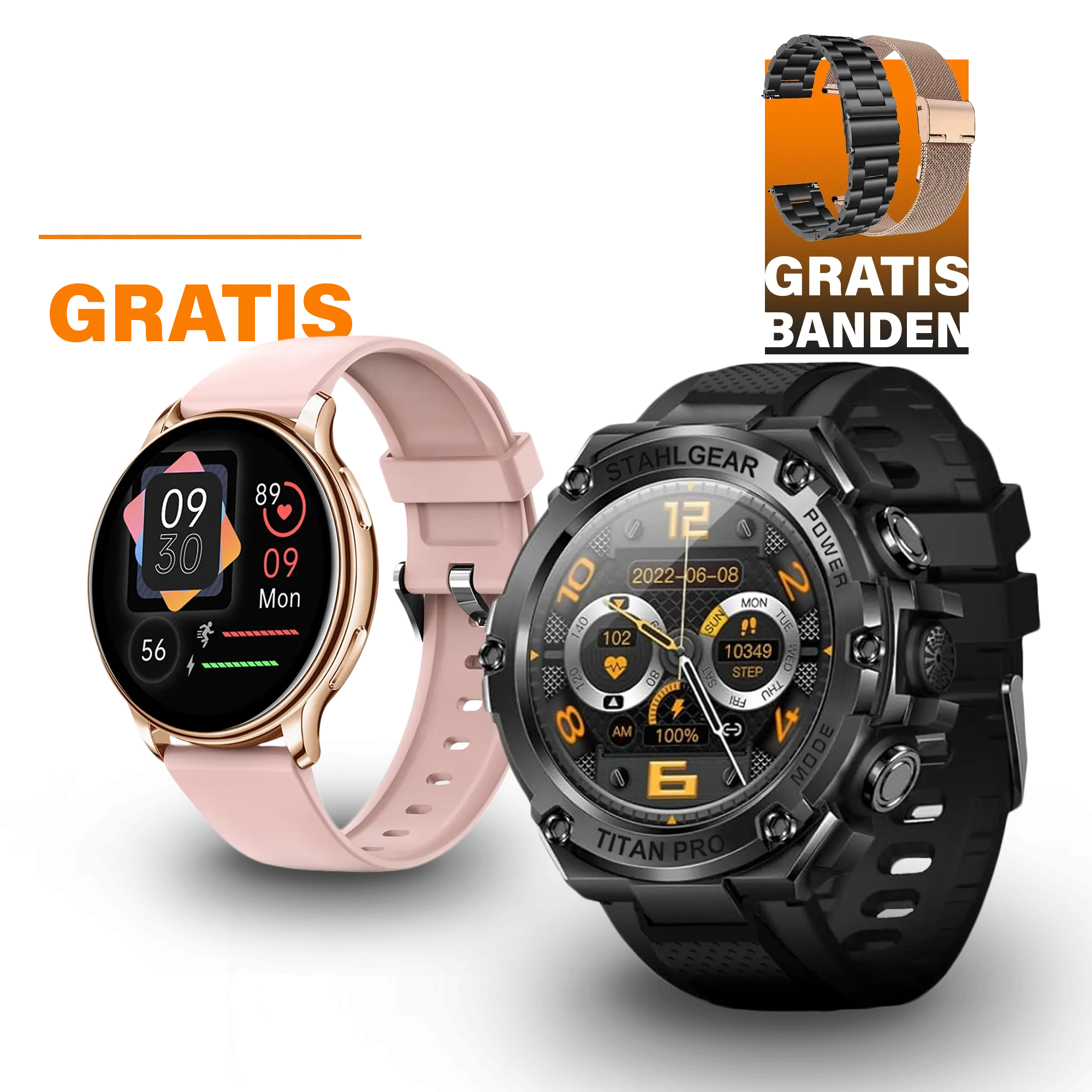 Titan Pro met Gratis Luna Smartwatch