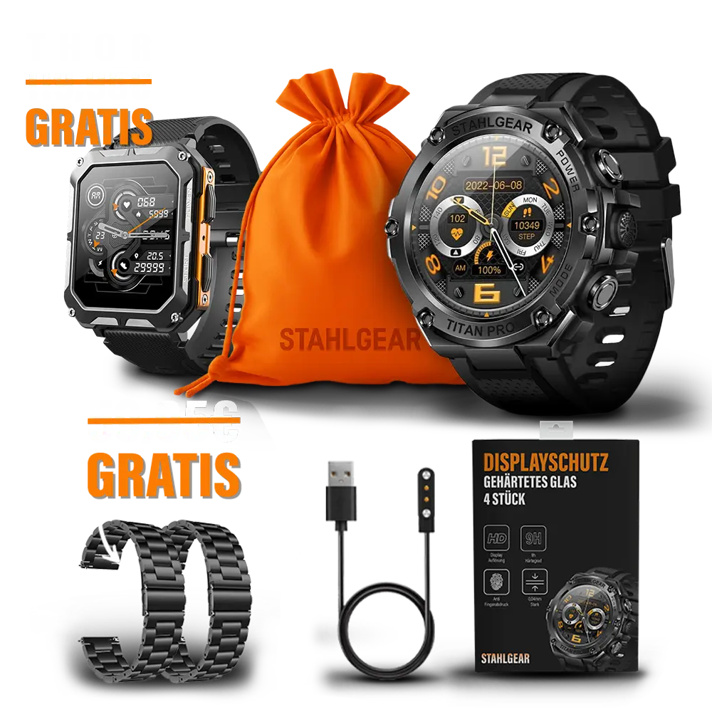Titan Pro Zubehör Packet + Gratis Smartwatch