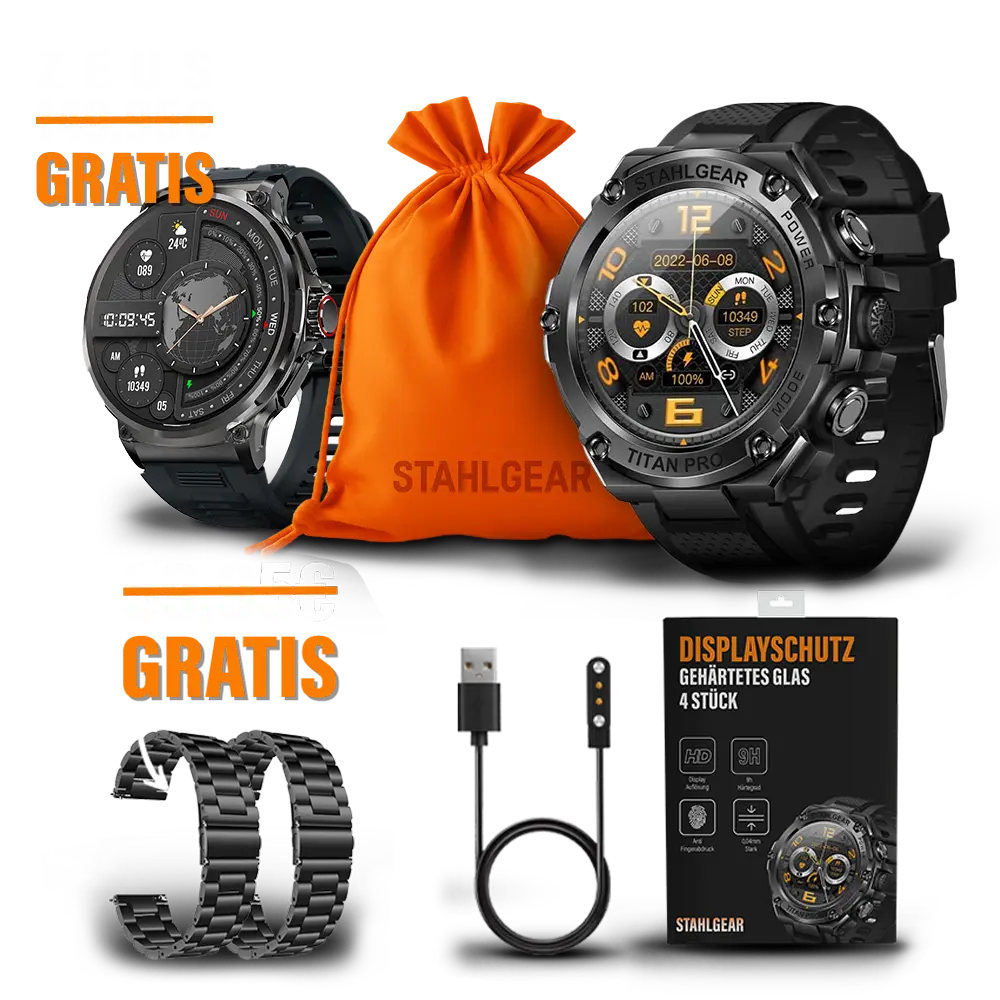 Titan Pro Zubehör Packet + Gratis Smartwatch