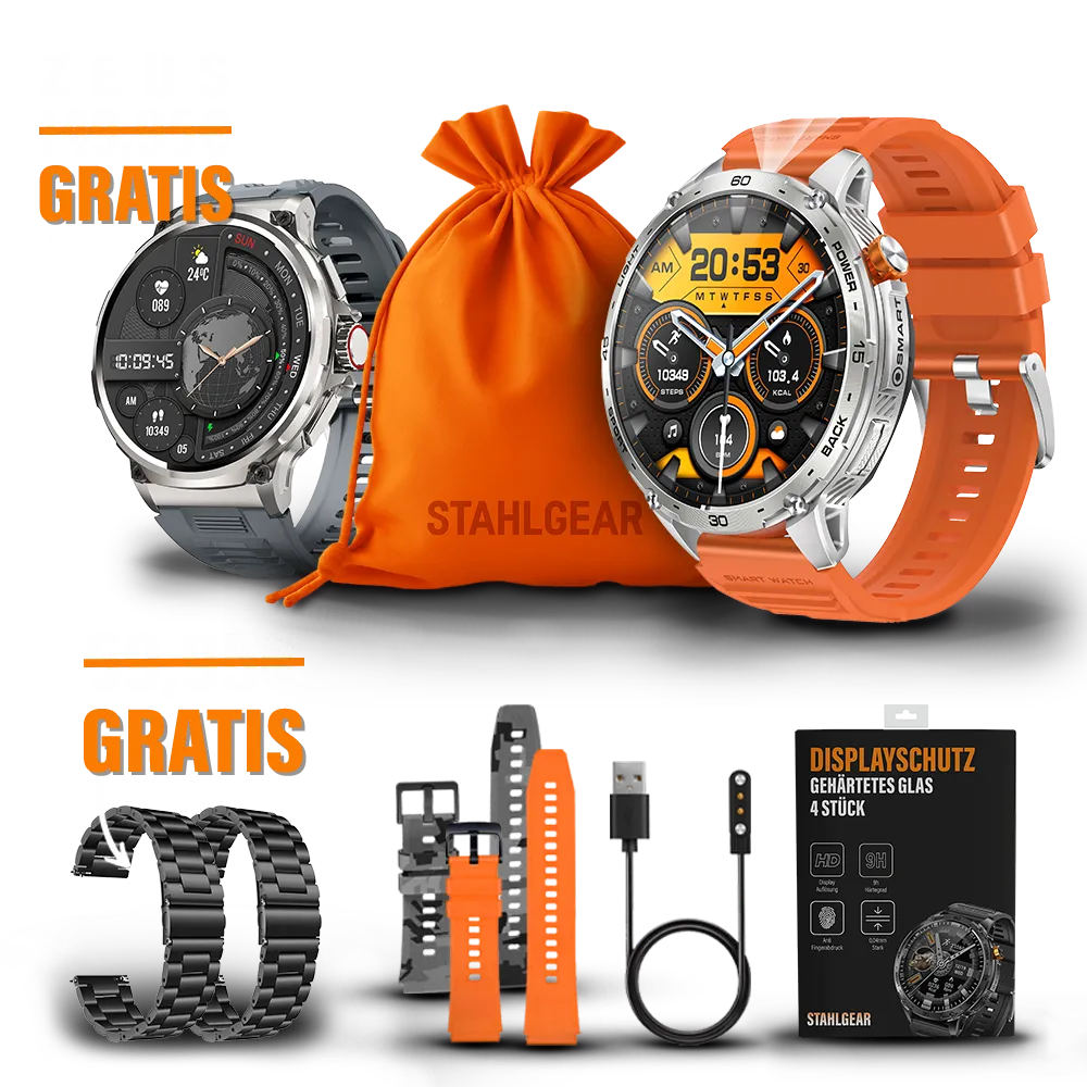 Zeus 2.0 Zubehör Packet + Gratis Smartwatch