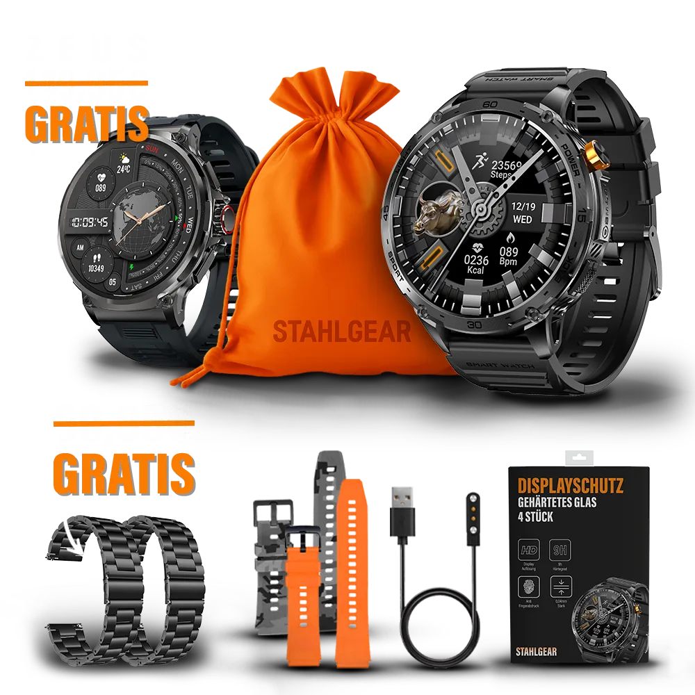 Zeus 2.0 Zubehör Packet + Gratis Smartwatch