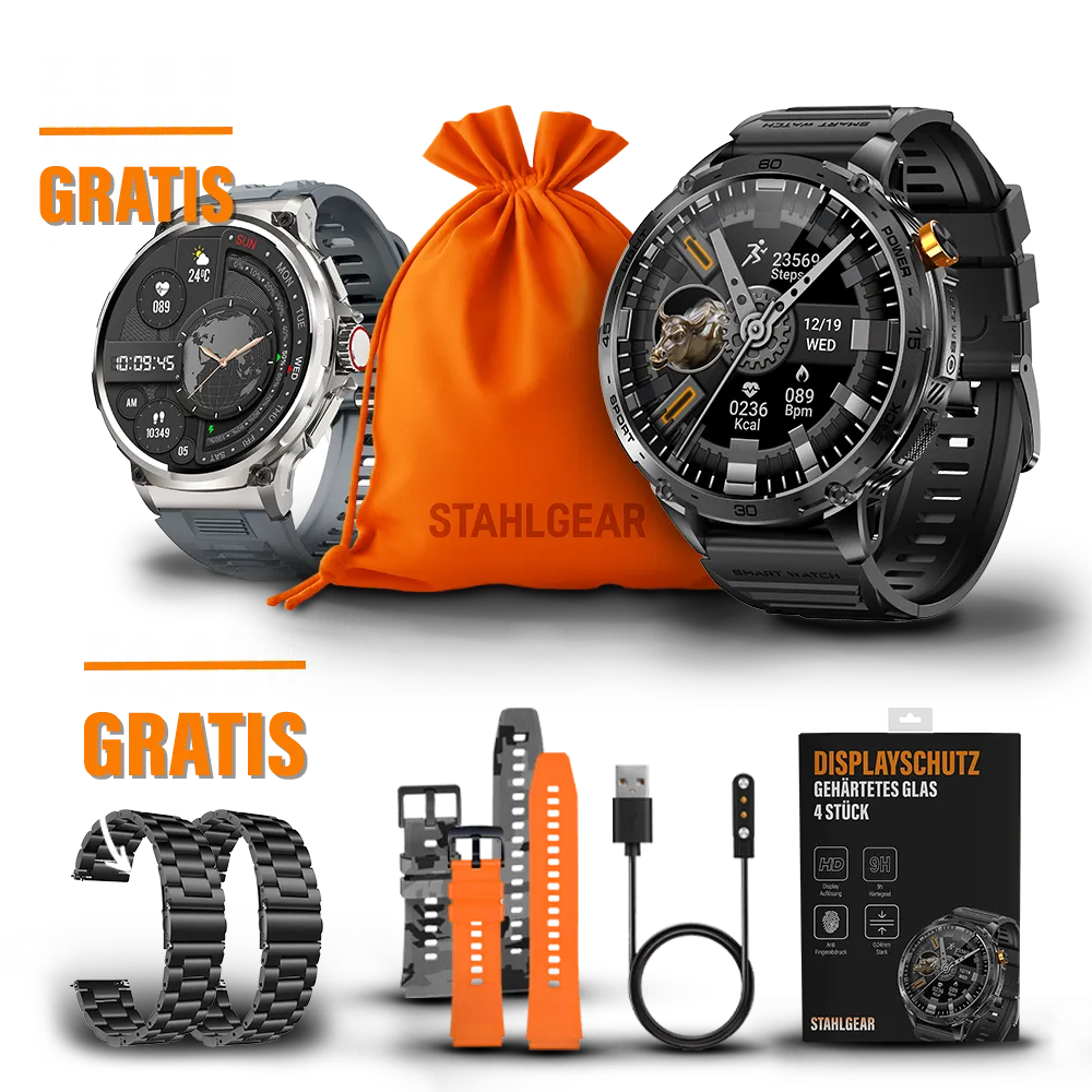 Zeus 2.0 Zubehör Packet + Gratis Smartwatch